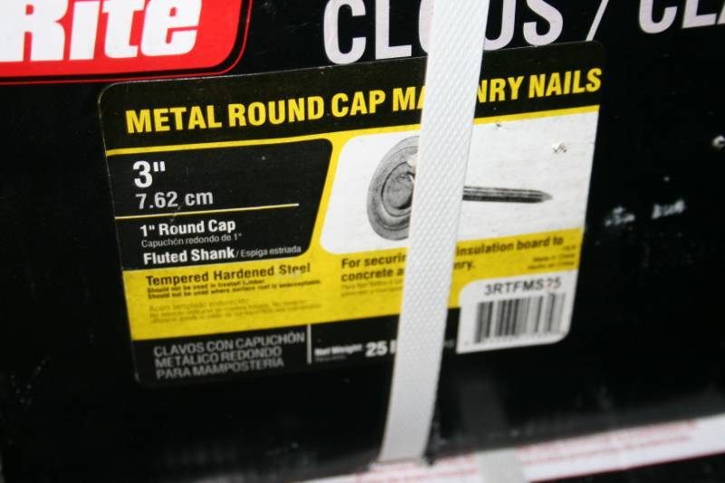 lot 363 image: Round Cap Masonry Nails