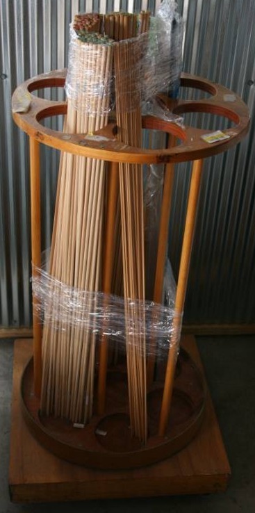 lot 560 image: Dowel Rack and Misc Dowels