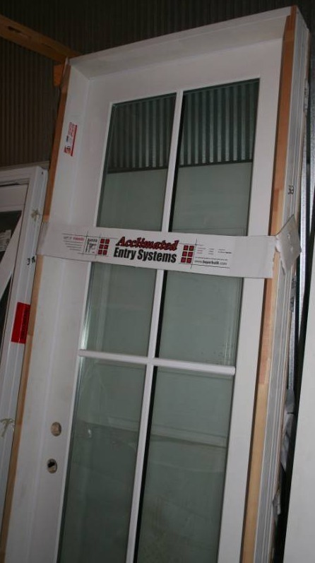 lot 435 image: Prehung Exterior Door With Glass