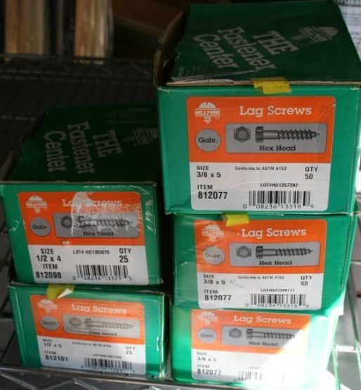 lot 634 image: Lag Screws