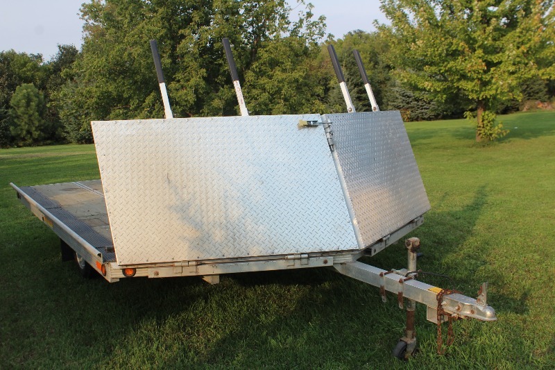 Bear Track 2 Place Aluminum Snowmobile Trailer
