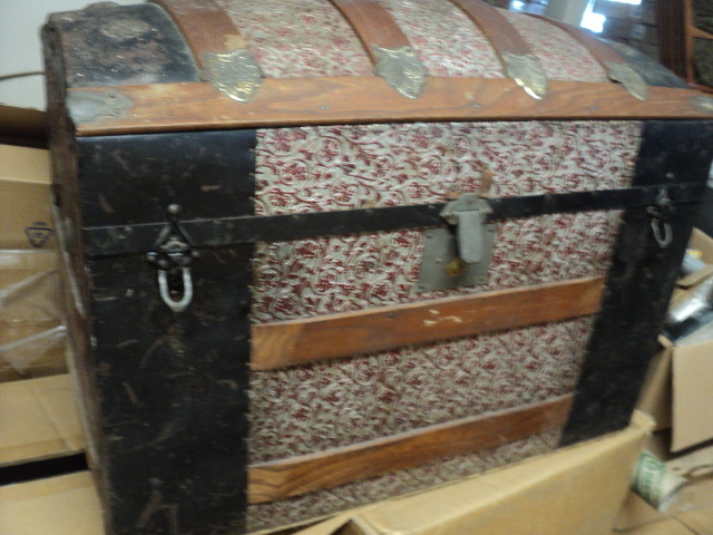 vintage trunk with contents...