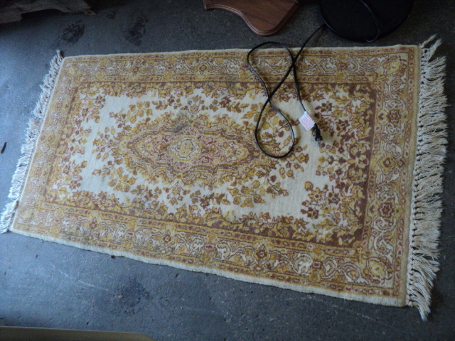 rug, floor lamp, and stuff...
