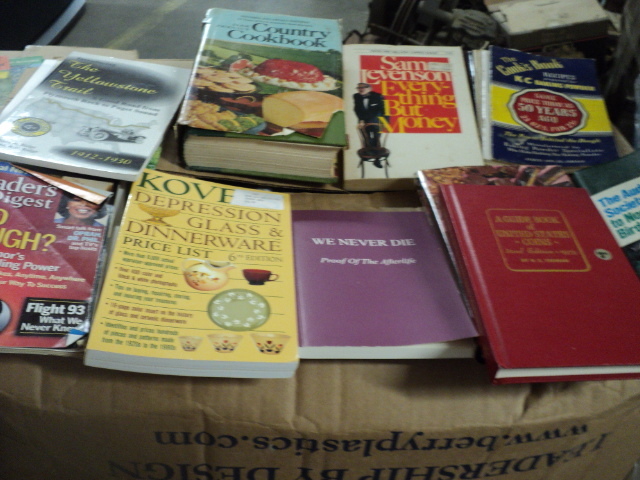 box of books...
