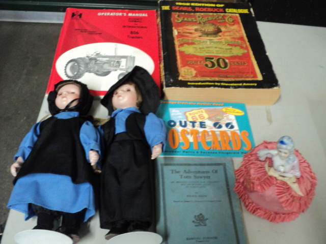 Amish dolls, Sears catalog, lady pi...