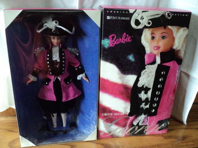 Barbie dressed up as George - unope...