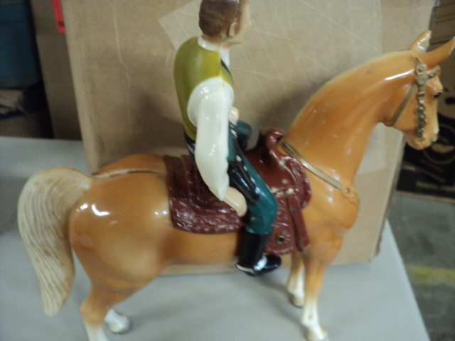 horse and rider, plus vintage Chris...