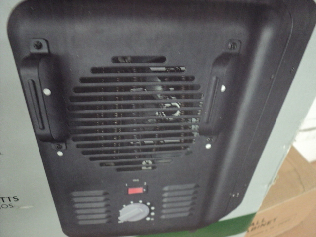 fan forced electric utility heater...
