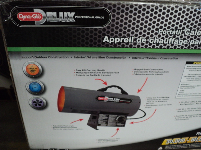 Dyna-Glo Delux portable forced air ...