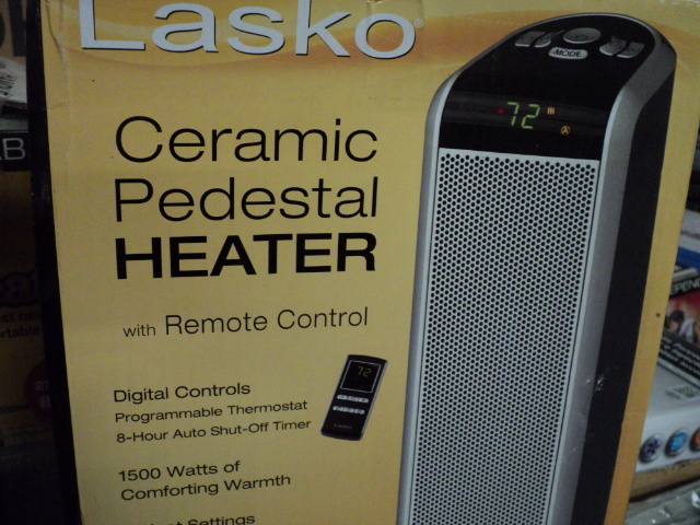 Lasko ceramic pedestal heater with ...