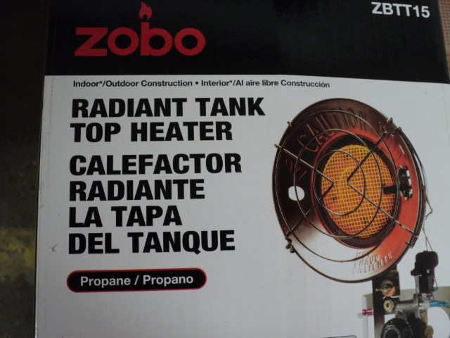 Zobo radiant tank top heater...
