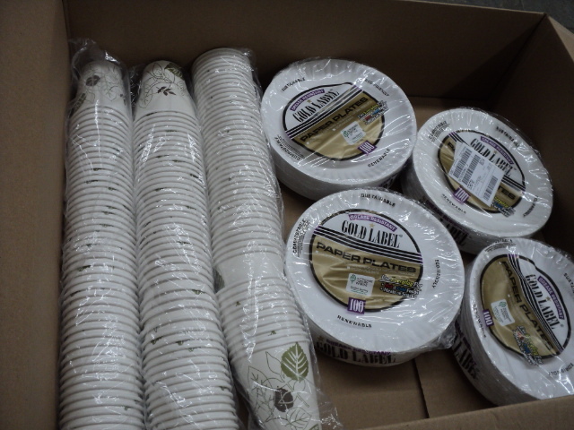 150 Dixie glasses and 400 paper pla...