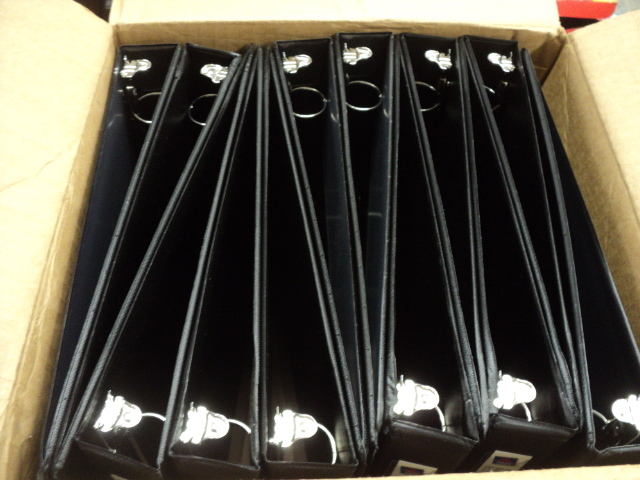 12 Avery vinyl binders...