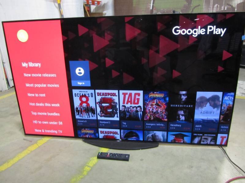 lot 61 image: SONY 65-INCH 4K ULTRA HD SMART BRAVIA OLED TV