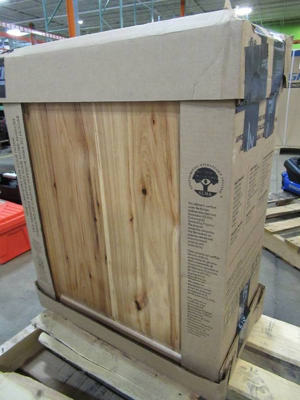 lot 59 image: Diamond NOW Denver 24-in W x 30-in H x 12-in D Natural Door Wall Cabinet 28 W2430R