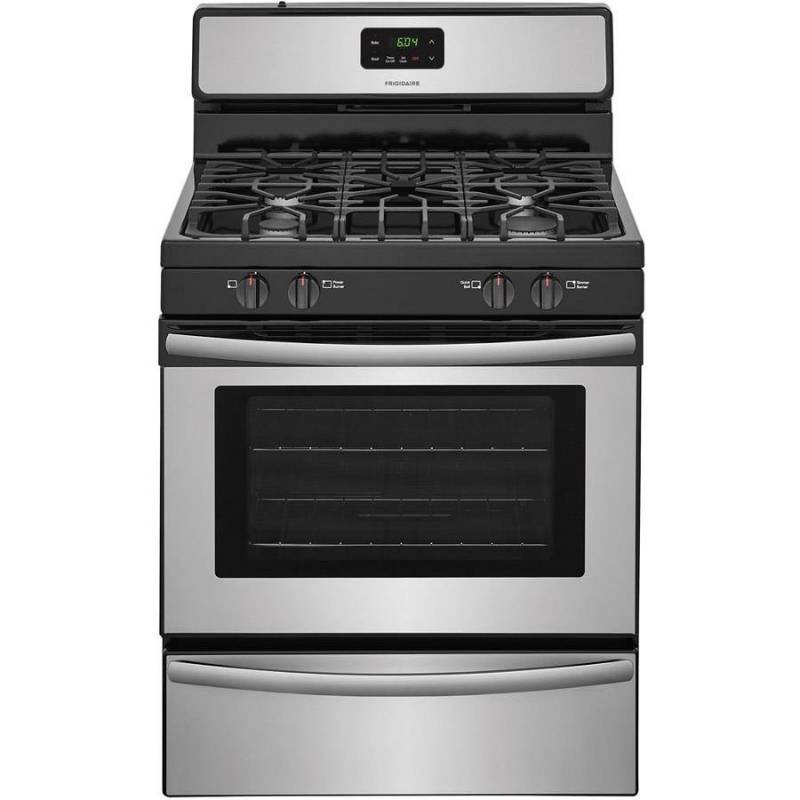 lot 37 image: LIKE NEW - Frigidaire Freestanding 4.2-cu ft Gas Range (Stainless Steel) (Common 30-in Actual 29.875-in) FFGF3051TS