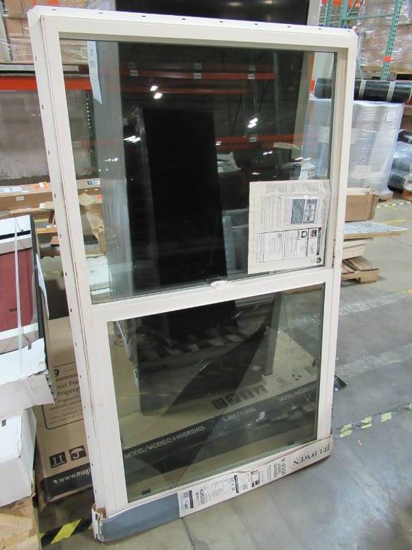 lot 82 image: 36 x 60 in. V-2500 Series White Vinyl Single Hung Window with Fiberglass Mesh Screen
