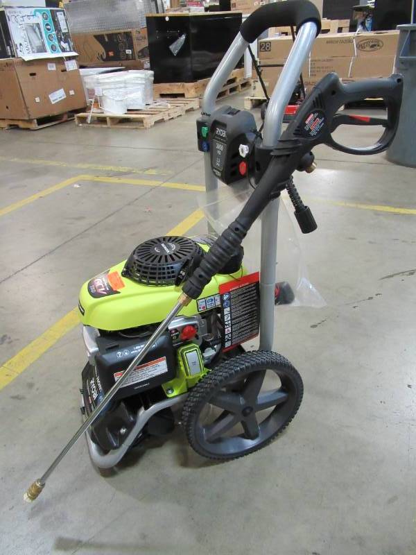 lot 8 image: LIKE NEW - Ryobi 3,000-PSI 2.3-GPM Honda Electric Start Gas Pressure Washer, Model RY803000E