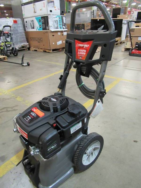 lot 9 image: Like New (Missing Nozzles) Troy-Bilt 3100-PSI 2.5-GPM Cold Water Gas Pressure Washer CARB Model 020678