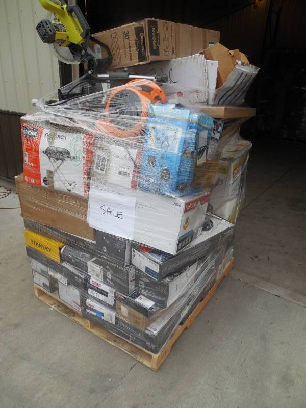PALLET LOT OF GENERAL MERCHANDISE AND HOME IMPROVEMENTS