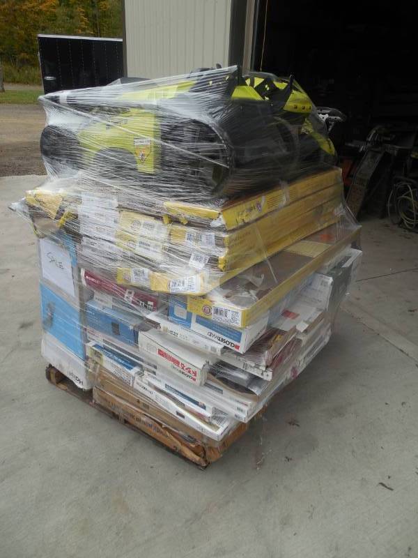 PALLET LOT OF GENERAL MERCHANDISE AND HOME IMPROVEMENTS