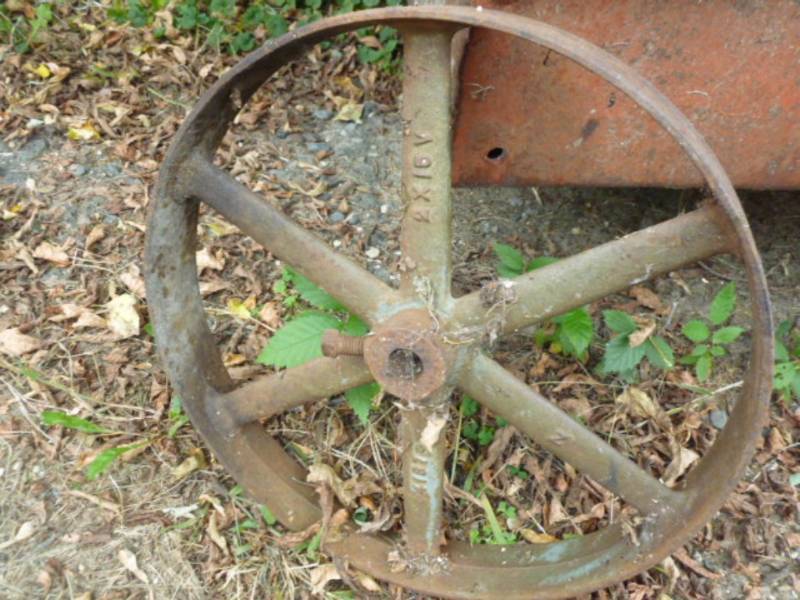 lot 23 image: Vintage Steel Wheel