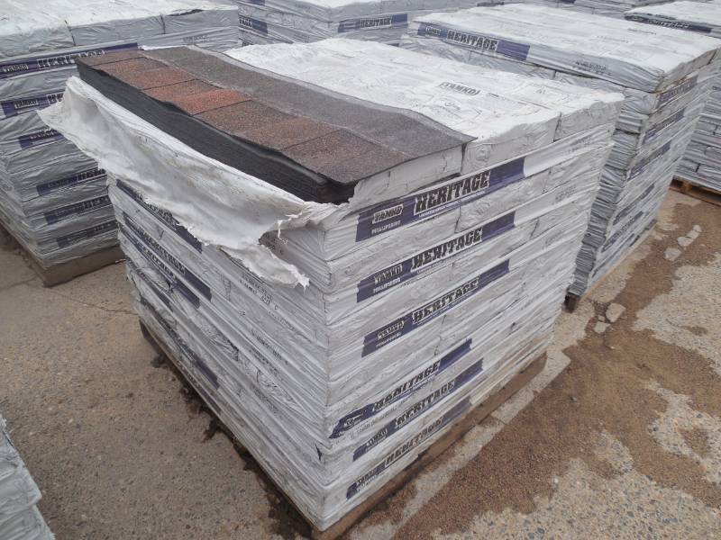 lot 7 image: (36) TAMKO  HERITAGE 30 YEAR SHINGLE BUNDLES IN  - AUTUMN BROWN