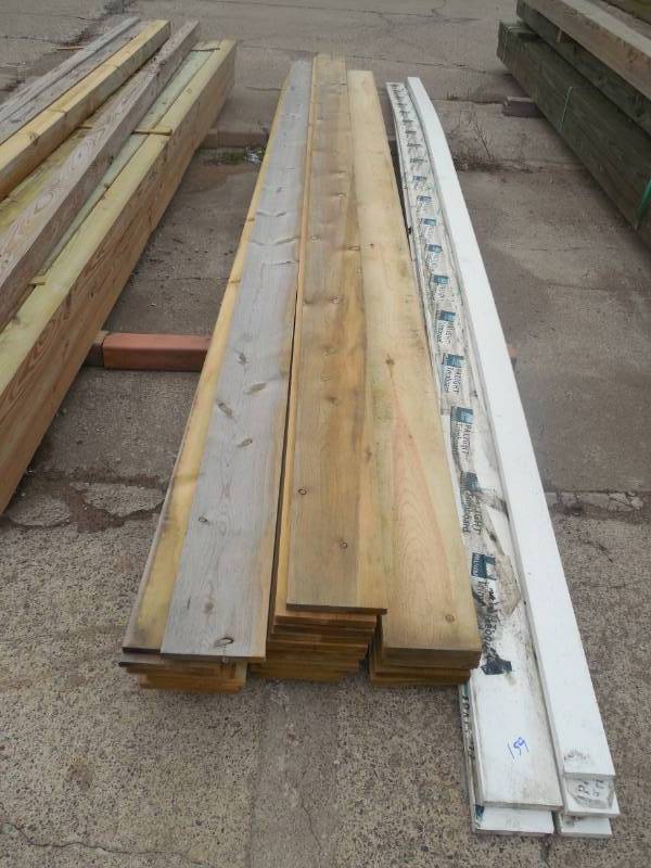 lot 160 image: (6) GREEN TREATED 1 X 8 X 16 BOARDS