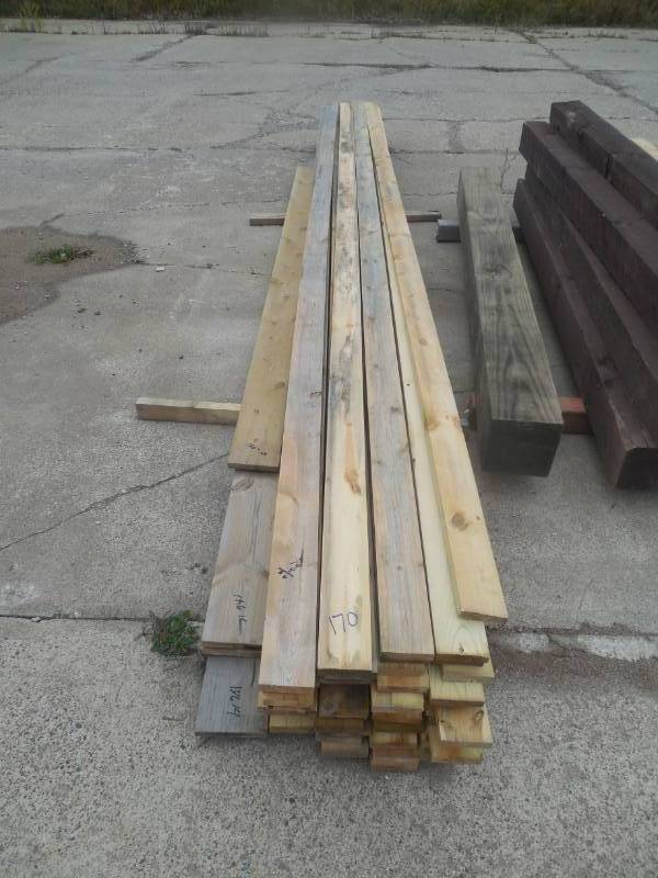 lot 170 image: (56) GREEN TREATED 1 X 4 X 16  BOARDS