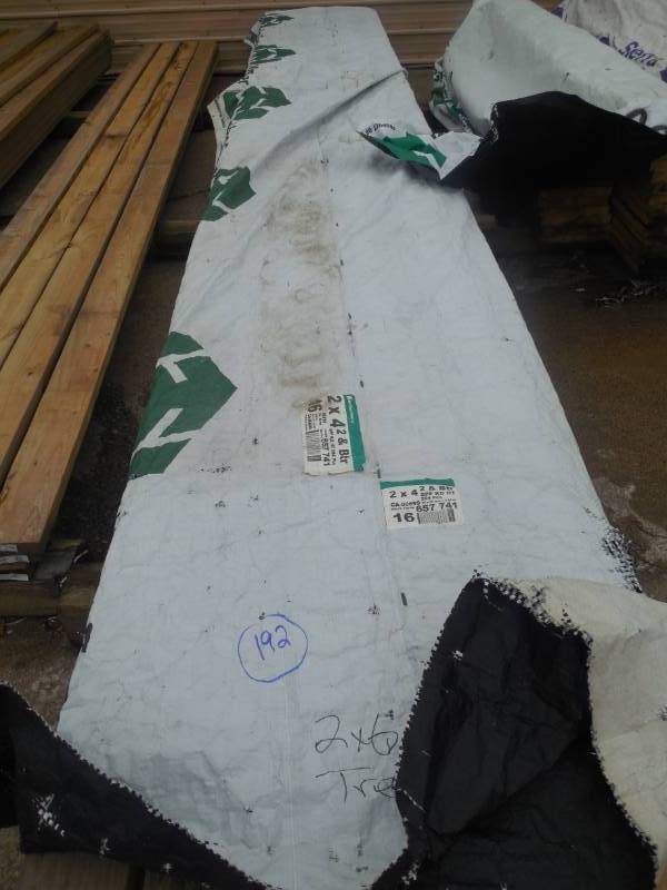 lot 192 image: (48) GREEN TREATED 2 X 6 X 20 LUMBER