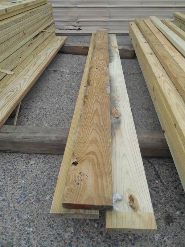 lot 207 image: (3) 2 X 8 X 10 GREEN TREATED LUMBER