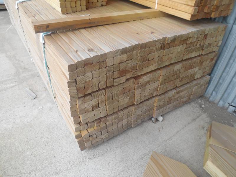 lot 225 image: (75) 2 X 2 X 8 GREEN TREATED LUMBER