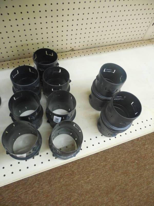 lot 258 image: (9) 4 Corrugated Drain Tile Splice