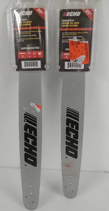 lot 5 image: Two Echo 20 Chainsaw Guide Bar