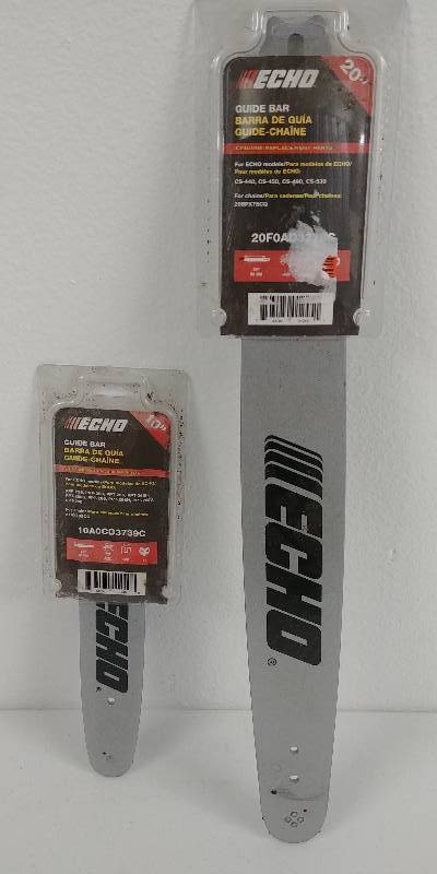 lot 6 image: Two Echo Chainsaw Guide Bar