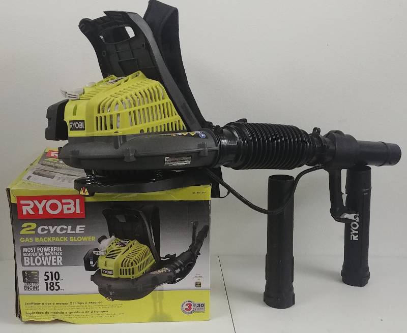 lot 15 image: Ryobi 2cycl Gas Backpack Blower