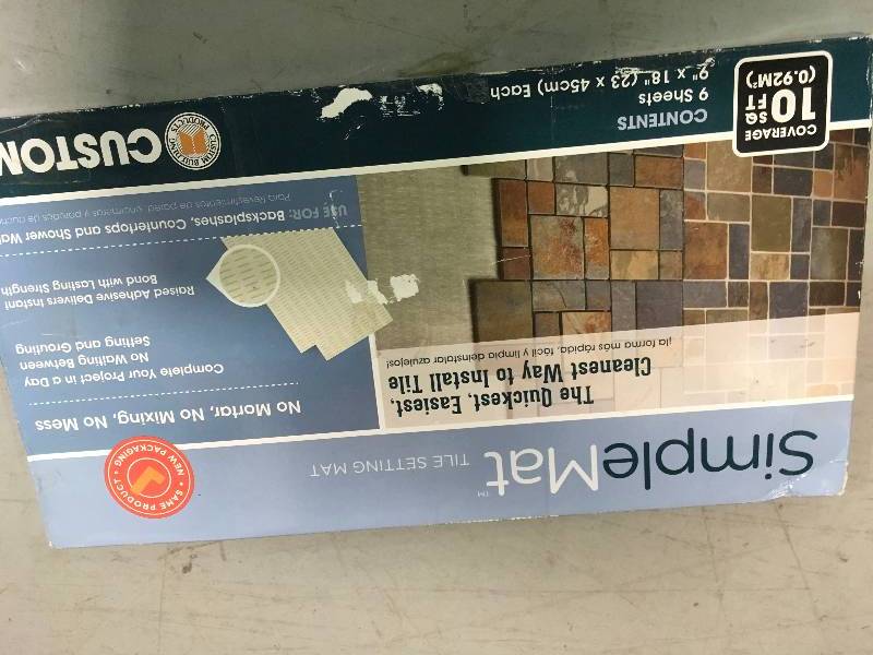 lot 30 image: SimpleMat 10 sq. ft. Tile Setting Mat not used