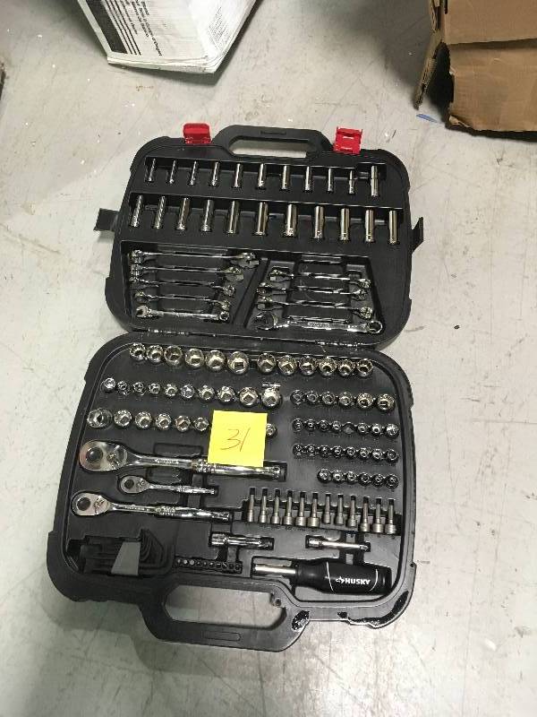 lot 31 image: HUSKY Mechanics Tool Set (134-Piece)