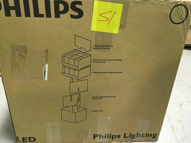 lot 51 image: Philips Slimstyle 65W Equivalent Soft White (2700K) BR30 Dimmable LED  CASE OF 32 PCS not used