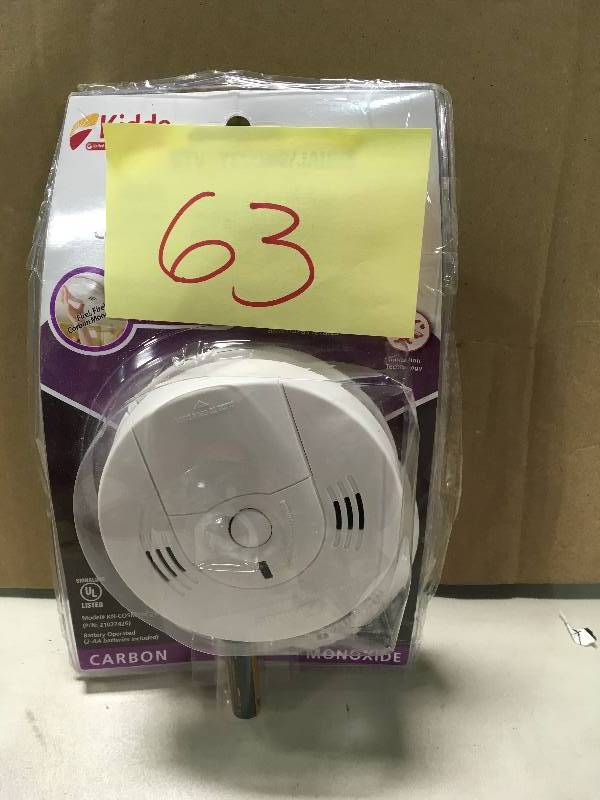 lot 63 image: Kidde Battery Operated Smoke and Carbon Monoxide Combination Detector with Voice Alarm and Intelligent Hazard Sensing