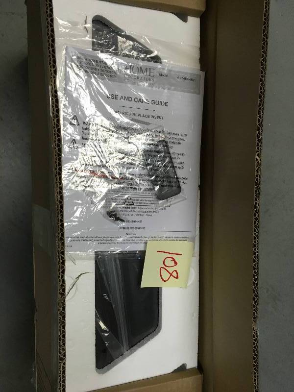 lot 108 image: Avondale Grove 59 In. Infrared Media Electric Fireplace Insert ONLY not used
