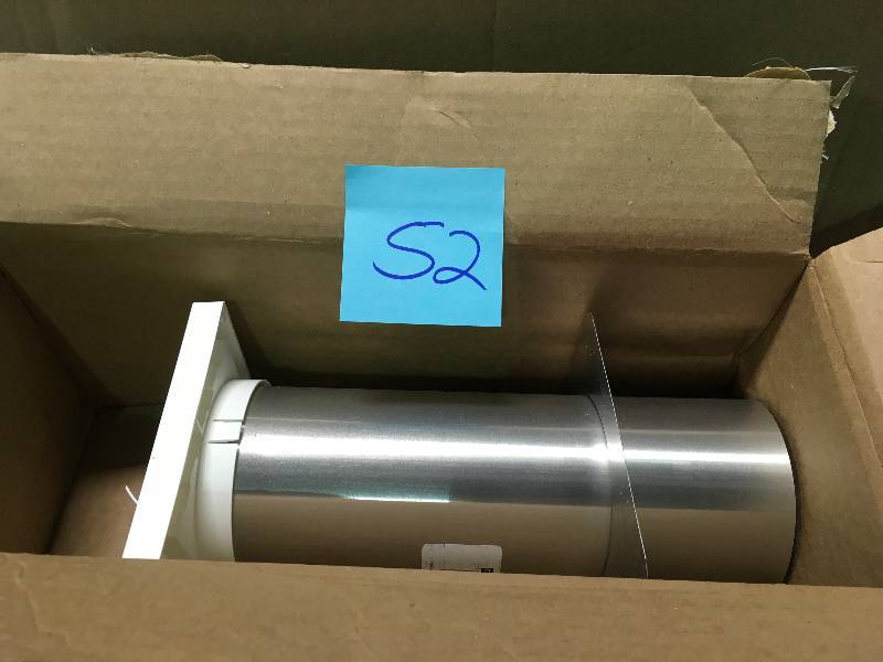 lot 52 image: Whirlpool 7 in x 6.5 in. Flush Mount Louvered Flapper for Dryer Vents NOT USED
