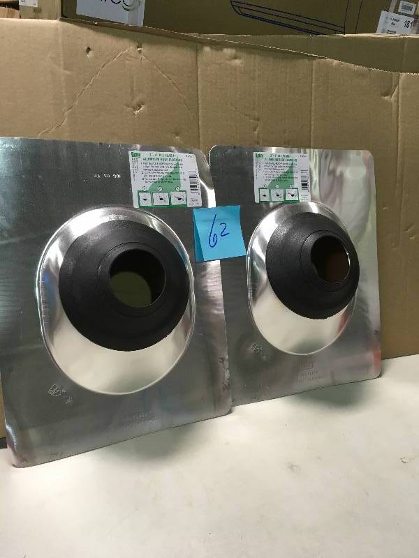 lot 62 image: OATEY 3 IN - 4 IN ALL FLASH ALUMINUM ROOF FLASHING in good conditions