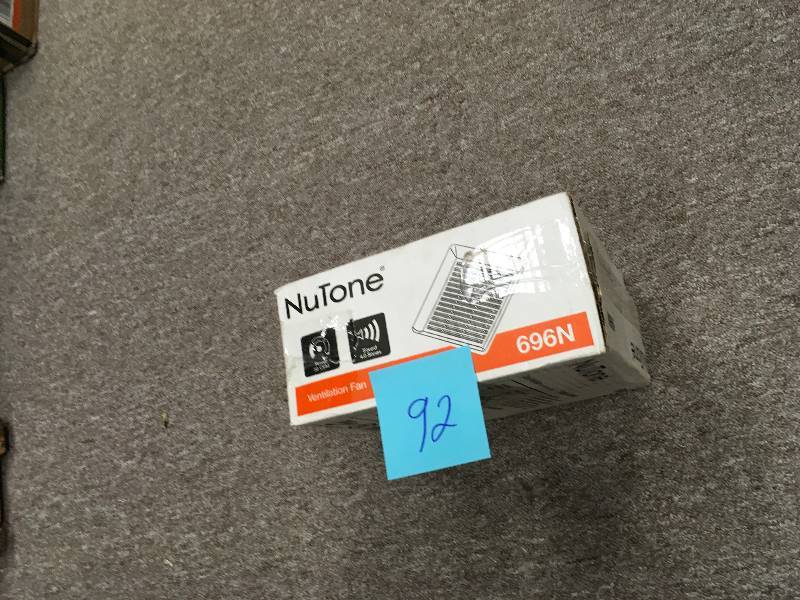 lot 92 image: Broan 696N Nutone Exhaust Bath Fan #696N in good conditions