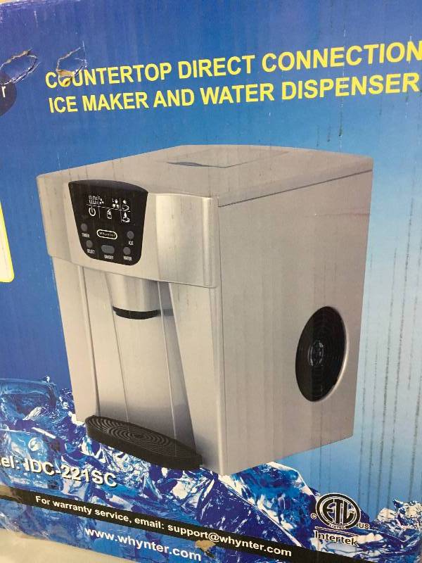 Whynter Countertop Direct Connection Ice Maker And Water Dispenser