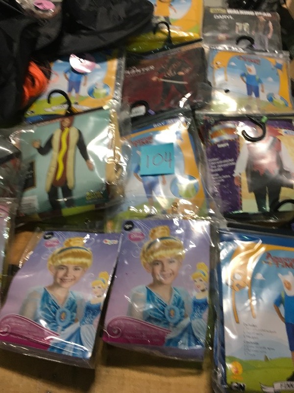 lot 104 image: Assorted Halloween Customs and accessories