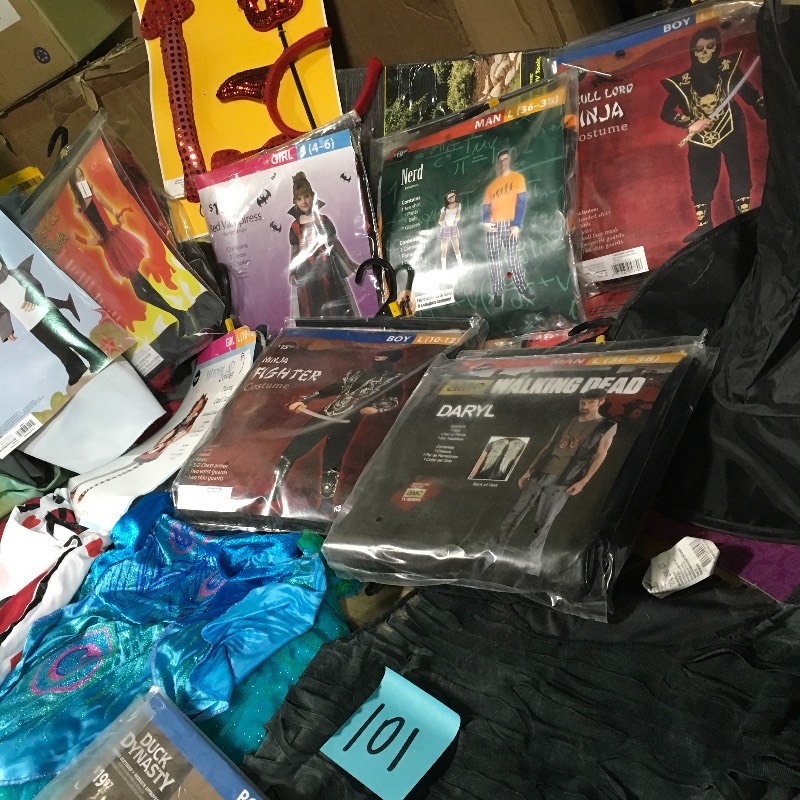 lot 101 image: Assorted Halloween Customs not used