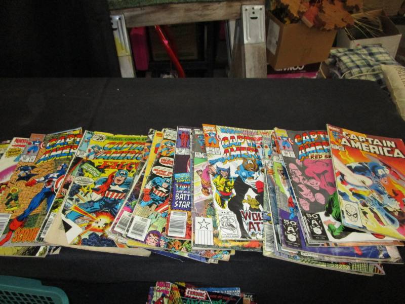 lot 165 image: Captain America Comic Books