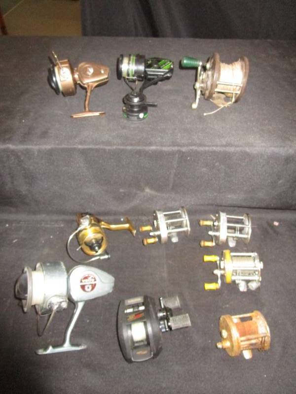 lot 168 image: Shakespears 1928, Great Lakes s-30, Penn 85, Daiwa gs-13x, Diawa 406a Reels
