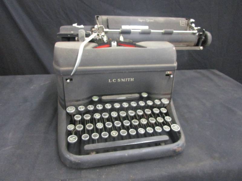 lot 2 image: L. C. Smith Typewriter